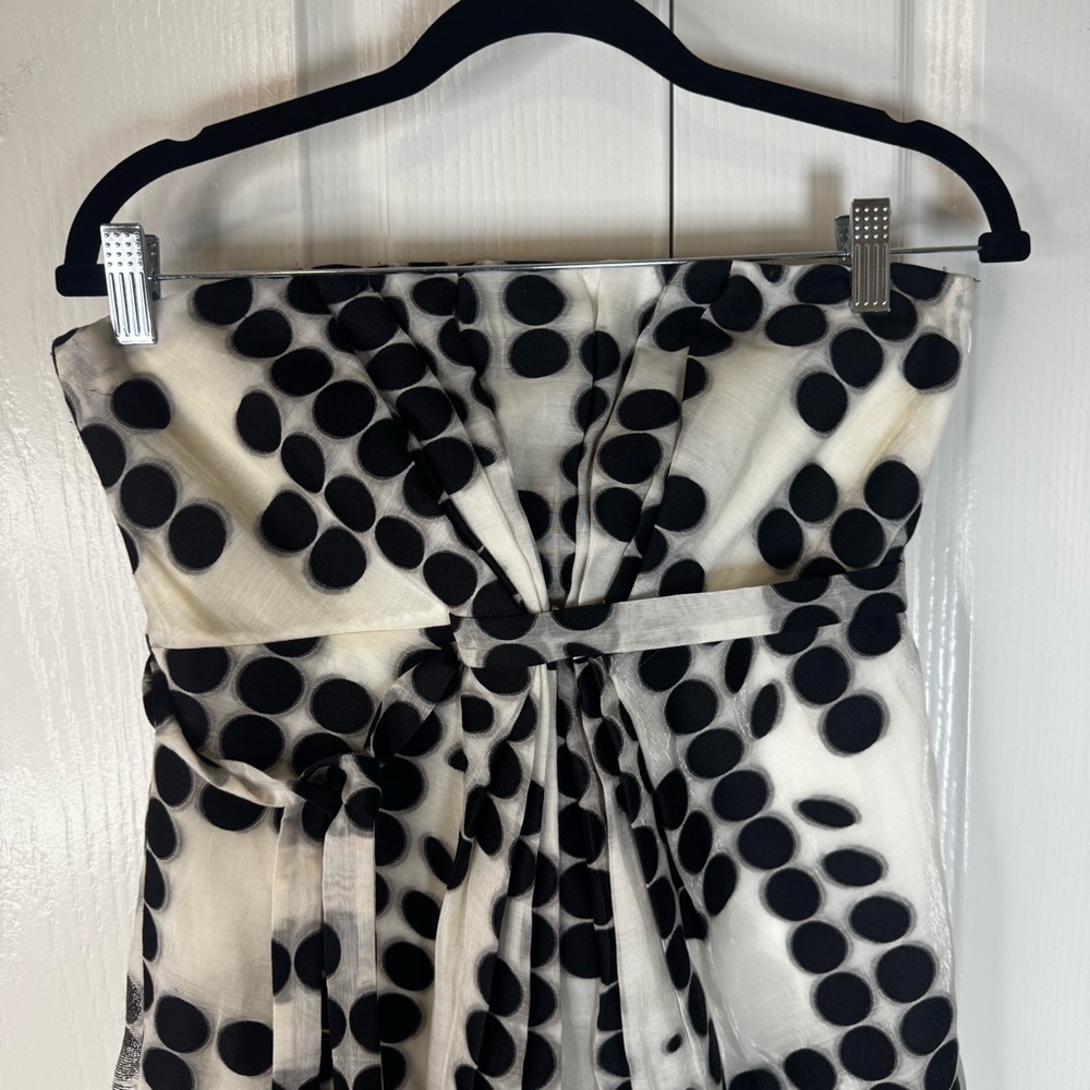 Diane Von Furstenberg Antonella Degrade Strapless Polka Dot Dress Size 8 - Picture 3 of 7